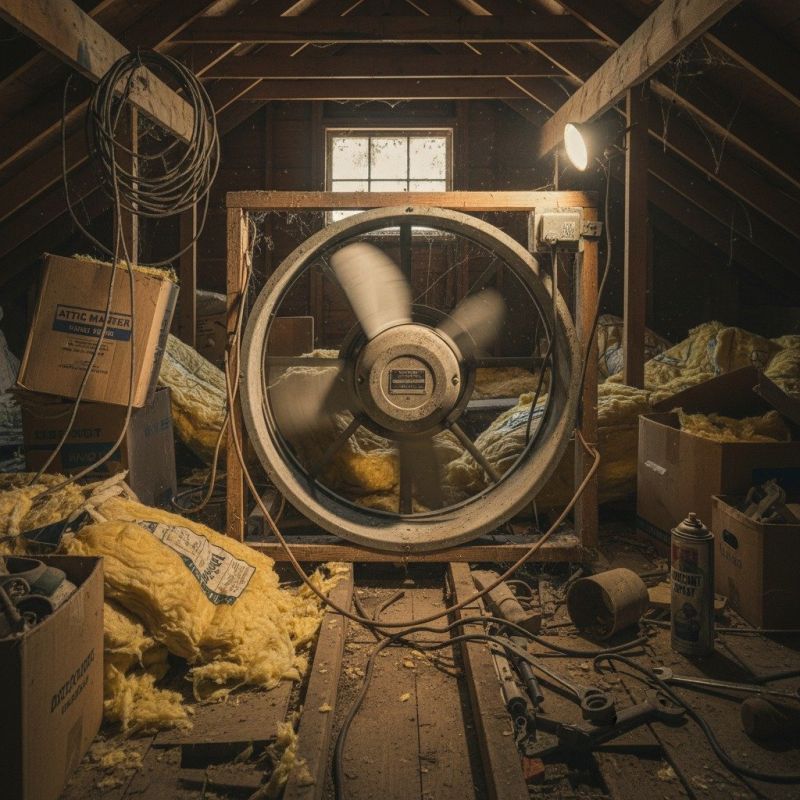 Attic Vent Screen Repair detail